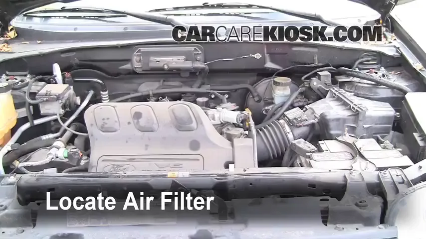 2004 Ford Escape Limited 3.0L V6 Air Filter (Engine) Replace